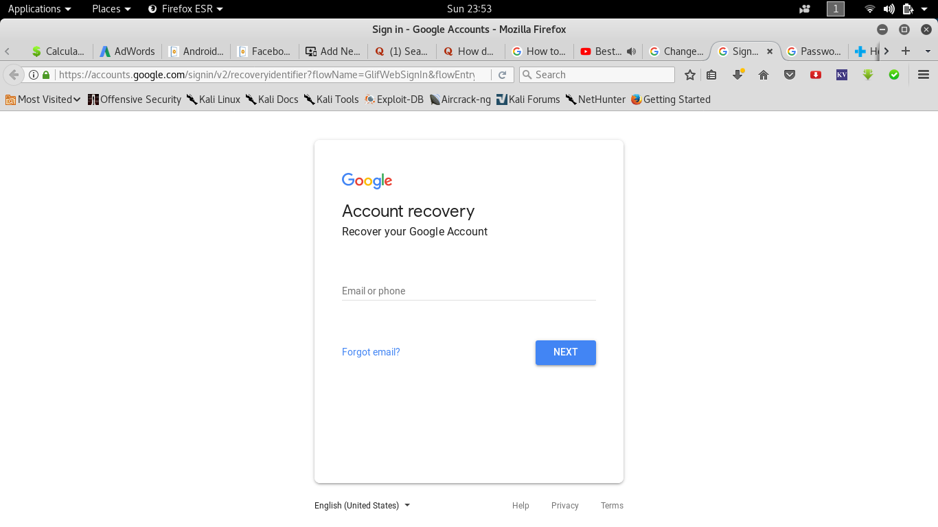 change google email password android