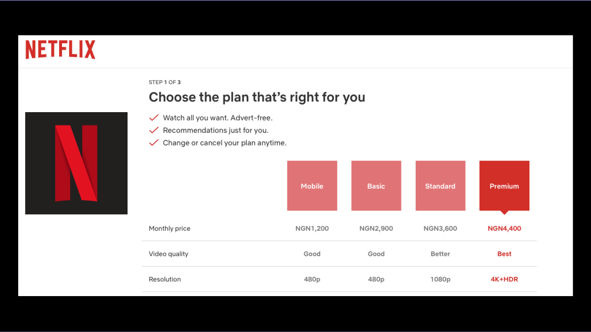 All Netflix Subscription Prices And Plans In Nigeria Ug Tech Mag