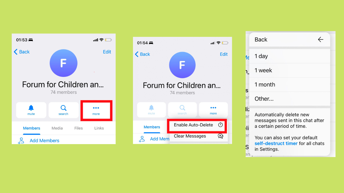 How to Enable Auto Delete for your Telegram Chats