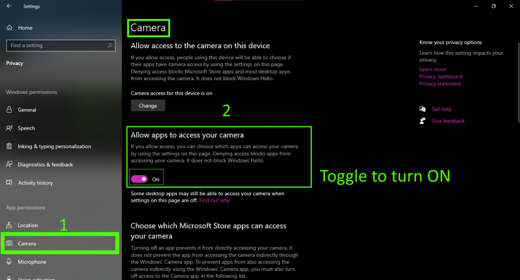 Activate Your Camera on Windows 10 without Hassle