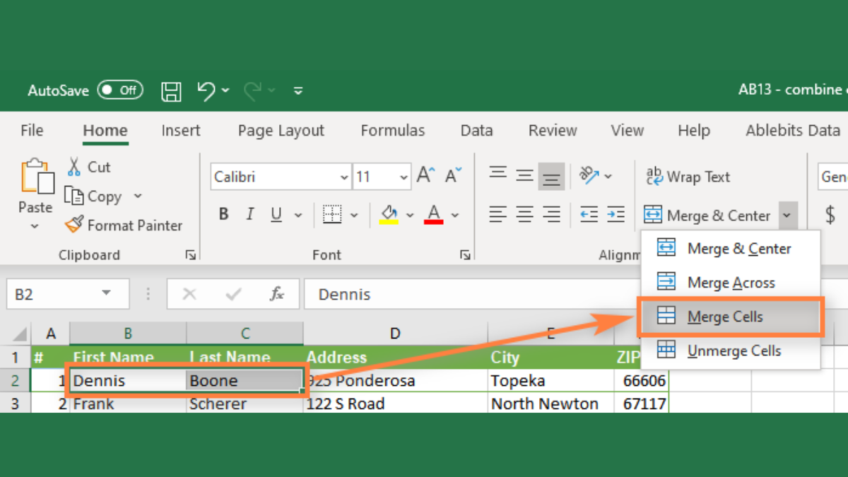 How To Merge Two Columns Data In Excel 2260