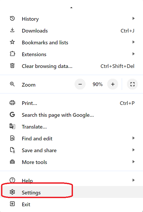 change web page language chrome